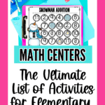 snowman math center activities for elementary