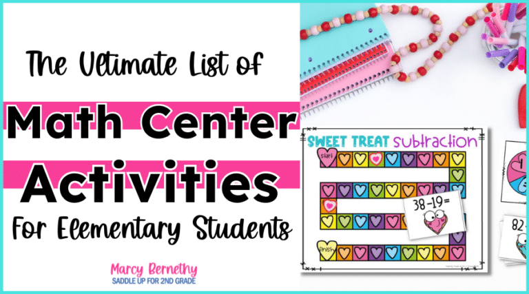 math center activities valentine's day game mat