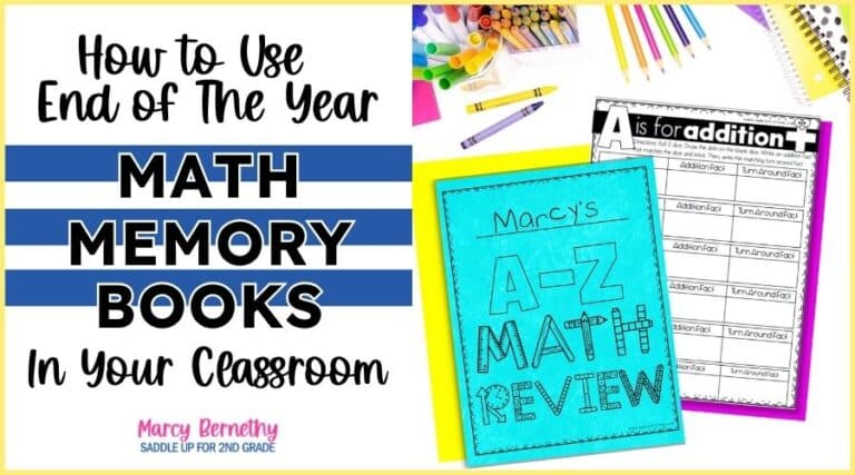 end of the year math memory books
