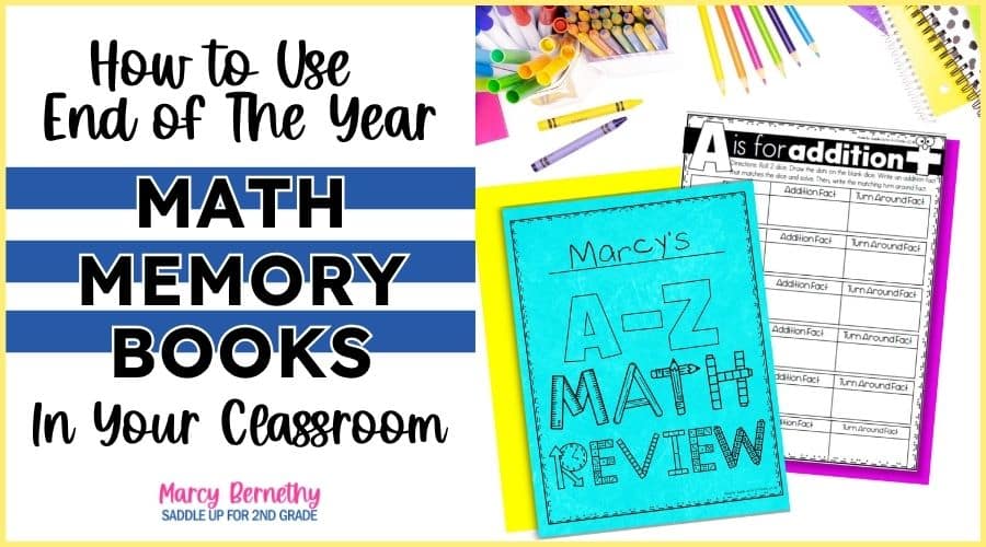 end of the year math memory books