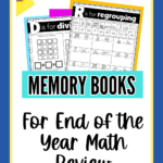 end of the year math memory books
