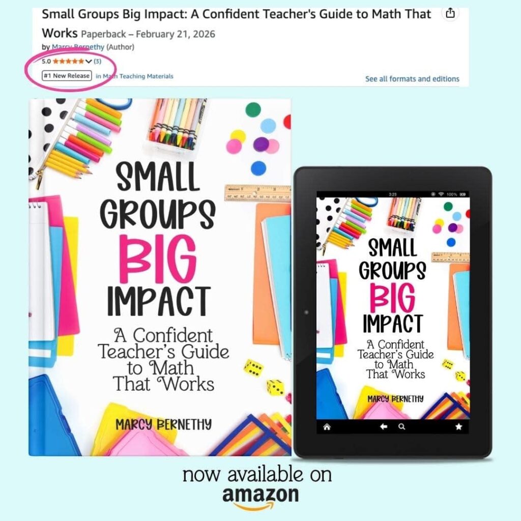 Small Groups, Big Impact math lesson planning book