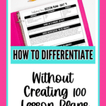 how to differentiate math lessons