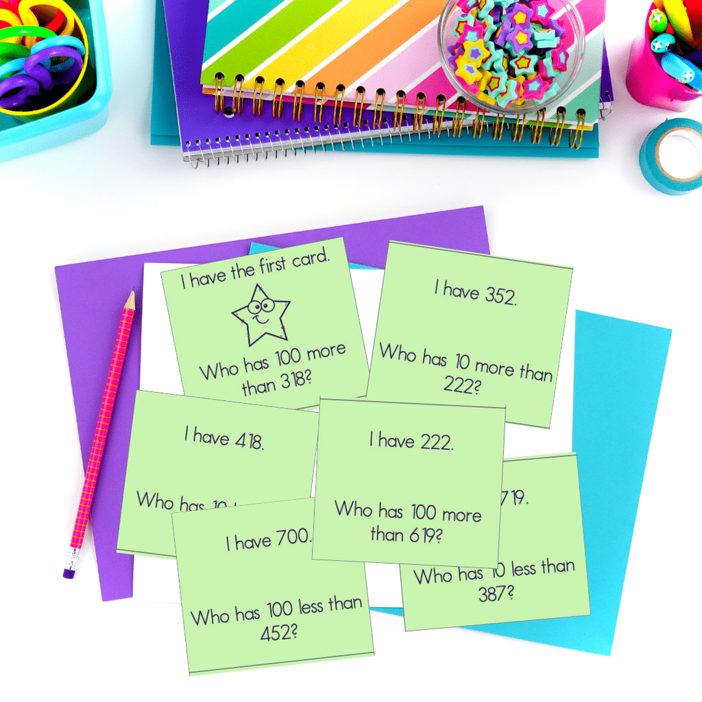 I Have Who Has Task Cards for Place Value math resources for teachers